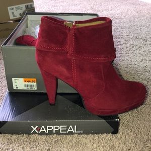 Red booties by xappeal